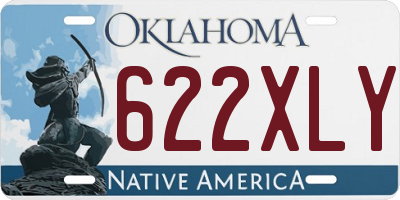 OK license plate 622XLY