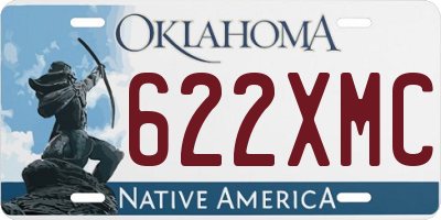 OK license plate 622XMC
