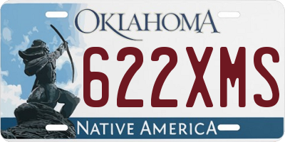 OK license plate 622XMS