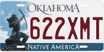 OK license plate 622XMT