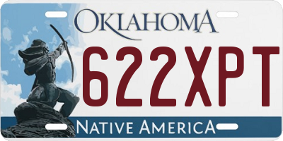 OK license plate 622XPT