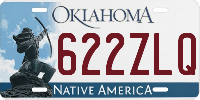 OK license plate 622ZLQ