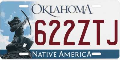 OK license plate 622ZTJ