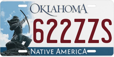 OK license plate 622ZZS