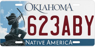 OK license plate 623ABY
