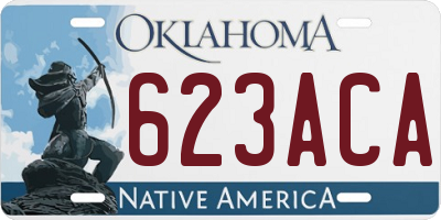 OK license plate 623ACA