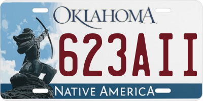 OK license plate 623AII