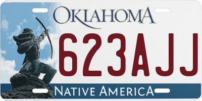 OK license plate 623AJJ