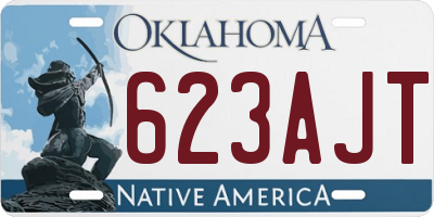 OK license plate 623AJT