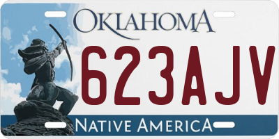 OK license plate 623AJV