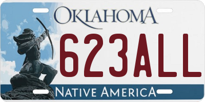 OK license plate 623ALL
