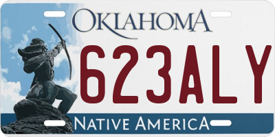 OK license plate 623ALY