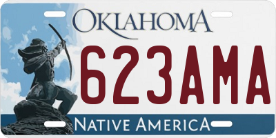 OK license plate 623AMA