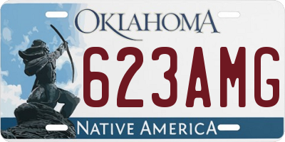 OK license plate 623AMG