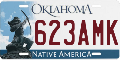 OK license plate 623AMK