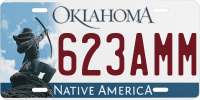 OK license plate 623AMM