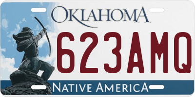 OK license plate 623AMQ