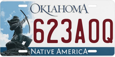 OK license plate 623AOQ