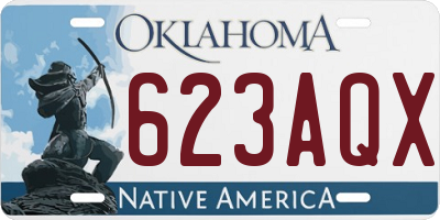 OK license plate 623AQX