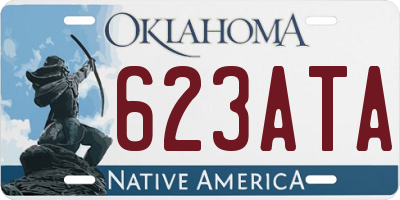 OK license plate 623ATA