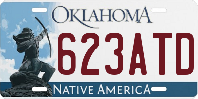 OK license plate 623ATD