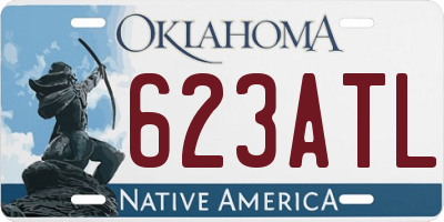 OK license plate 623ATL