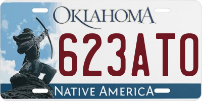 OK license plate 623ATO