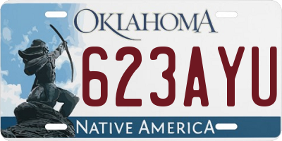 OK license plate 623AYU