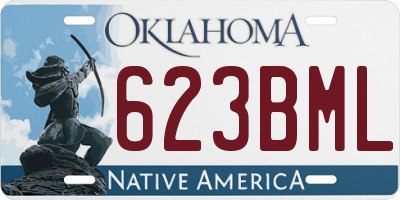 OK license plate 623BML