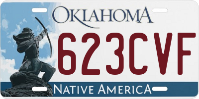 OK license plate 623CVF