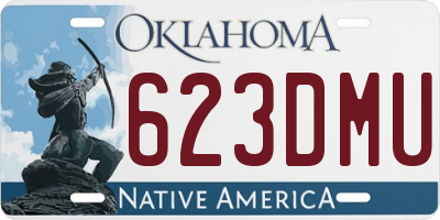 OK license plate 623DMU