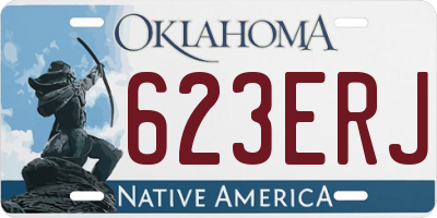 OK license plate 623ERJ