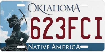 OK license plate 623FCI