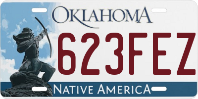 OK license plate 623FEZ