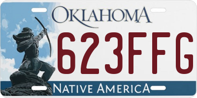 OK license plate 623FFG