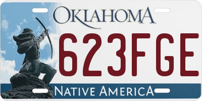 OK license plate 623FGE