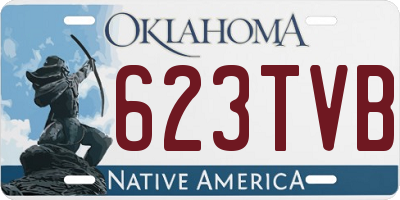 OK license plate 623TVB