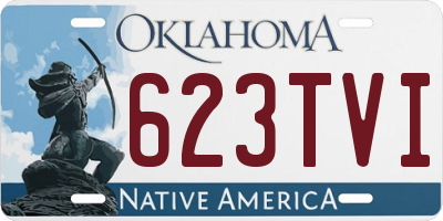 OK license plate 623TVI
