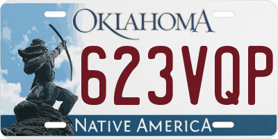 OK license plate 623VQP