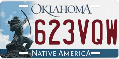 OK license plate 623VQW
