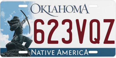 OK license plate 623VQZ