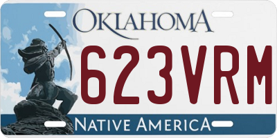 OK license plate 623VRM