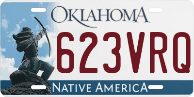 OK license plate 623VRQ