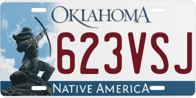 OK license plate 623VSJ