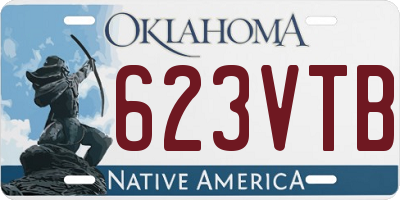 OK license plate 623VTB