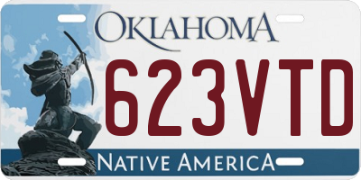 OK license plate 623VTD