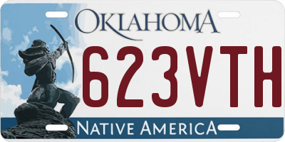 OK license plate 623VTH