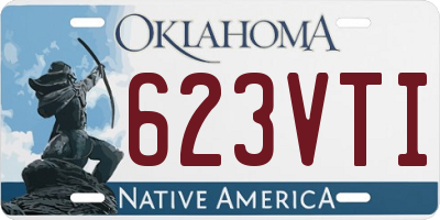 OK license plate 623VTI