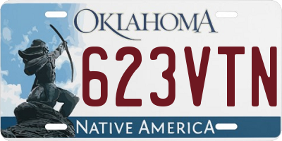 OK license plate 623VTN