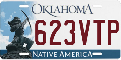 OK license plate 623VTP